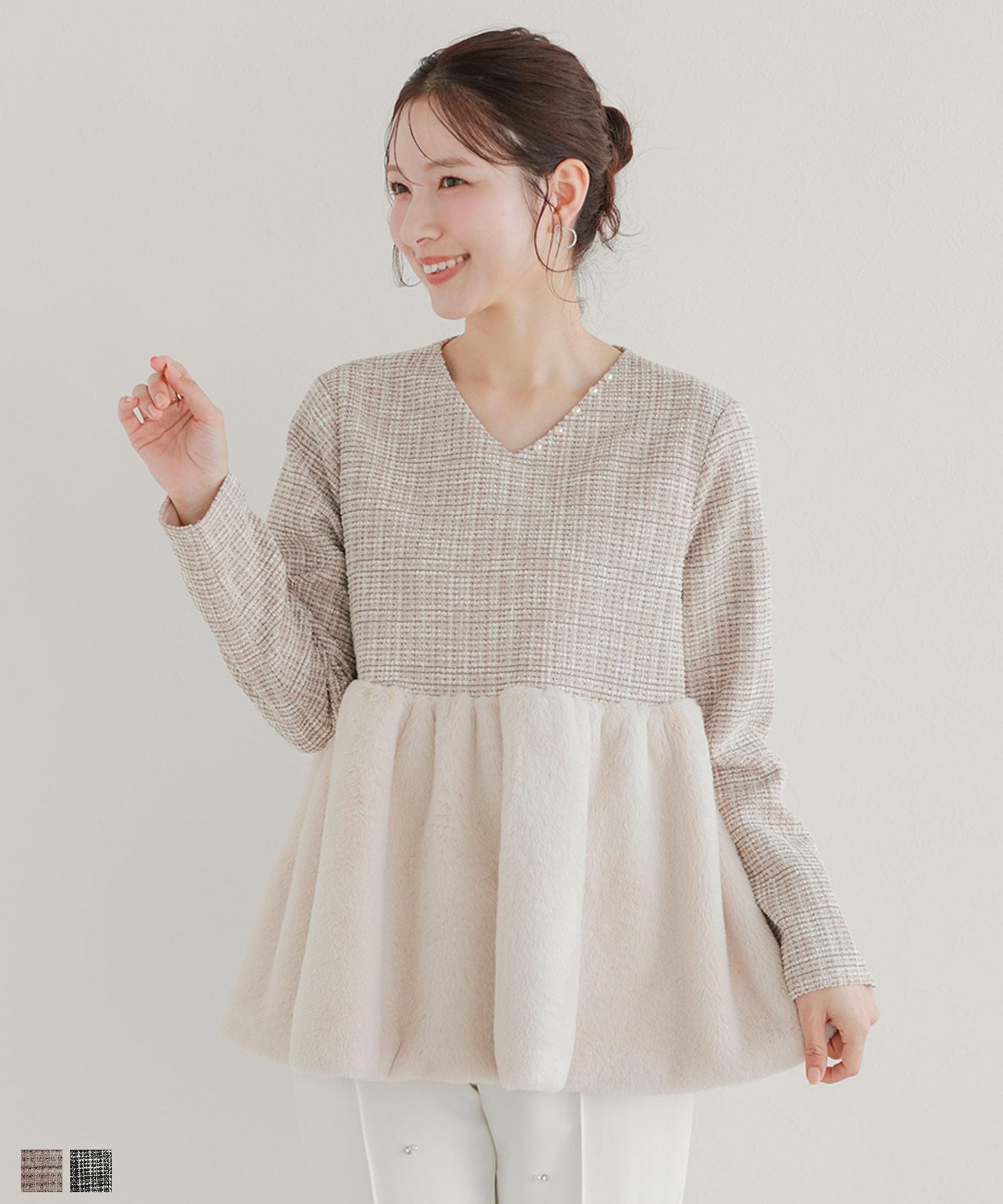 バテンレース衿カーディガン【宅配便】 | Fit more