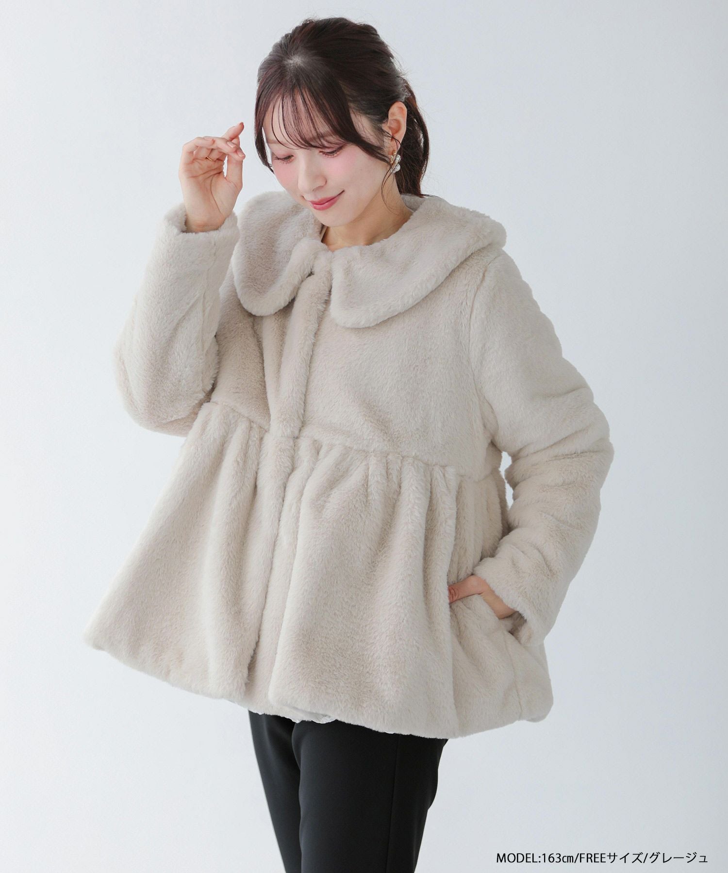 ☆新品タグつき☆fitmore チュールレイヤードペプラムアウター チュールレイヤードペプラムアウター【宅配便】 | Fit more