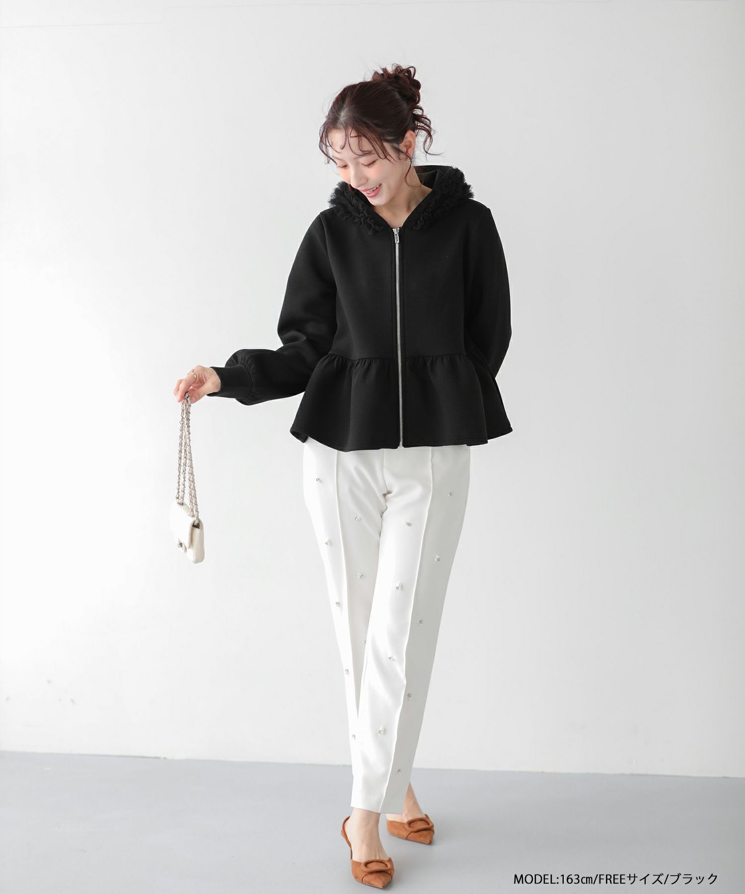 fitmoreダンボールチュールフードジップアップパーカー ダンボールチュールフードジップアップパーカー【宅配便】 | Fit more