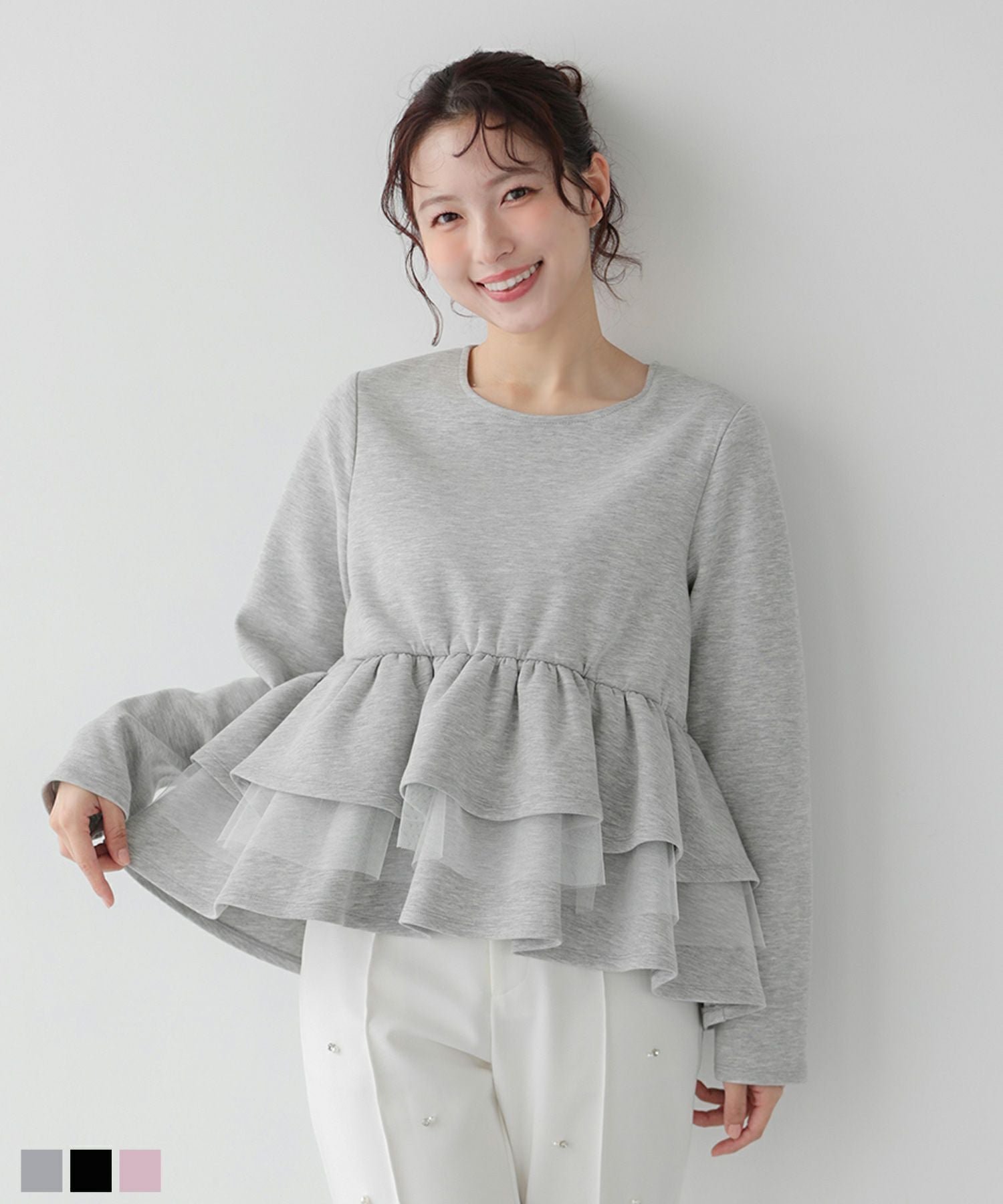 バテンレース衿カーディガン【宅配便】 | Fit more