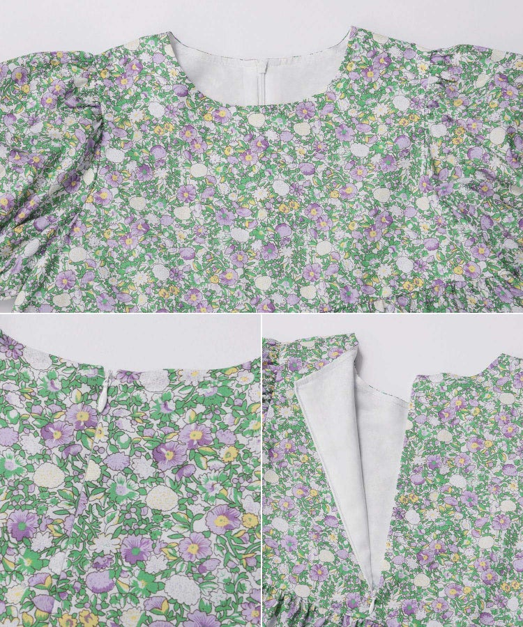 花柄アシメティアードトップス【宅配便】 | Fit more