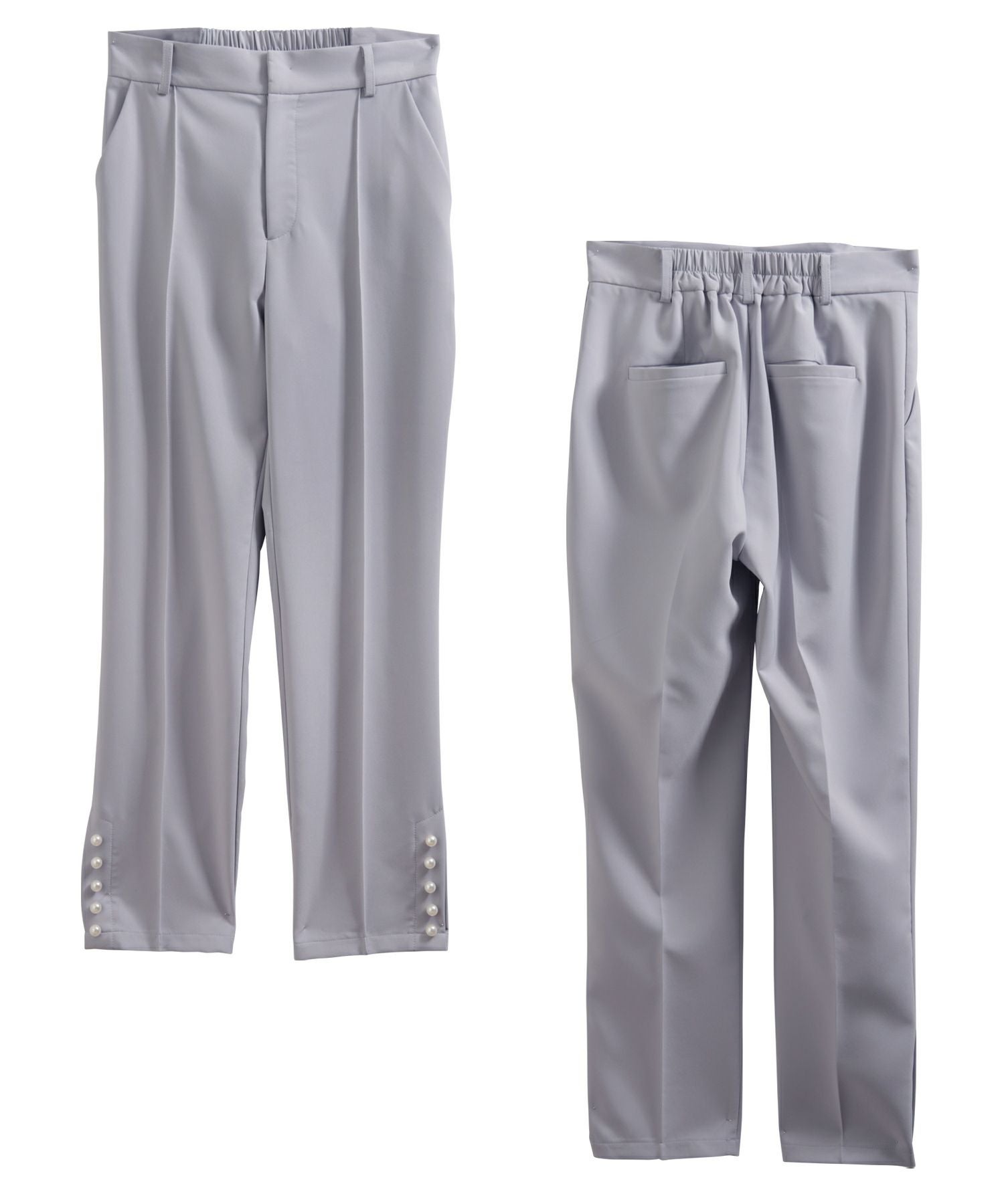裾パールテーパードパンツ【メール便】 | Fit more