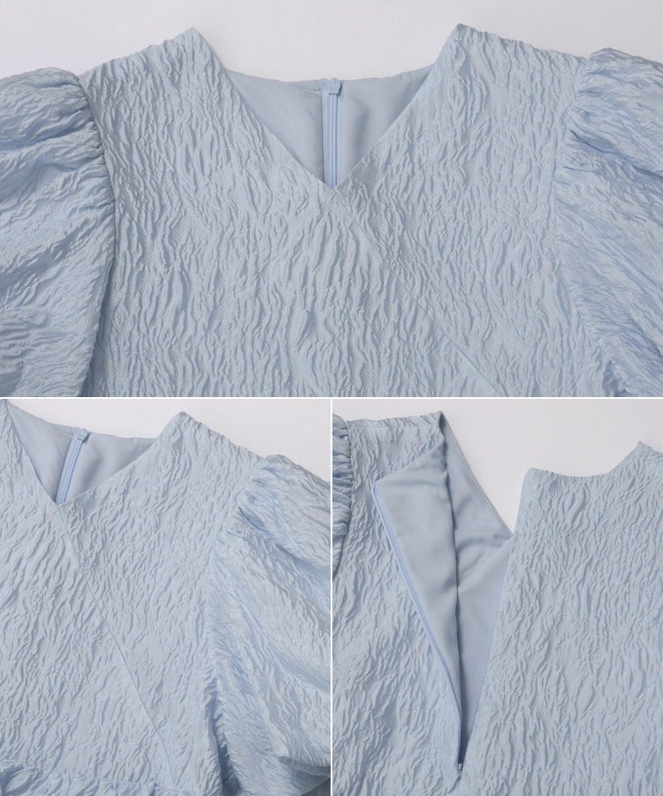 シアージャガード カシュクール風ペプラムトップス【宅配便】 | Fit more