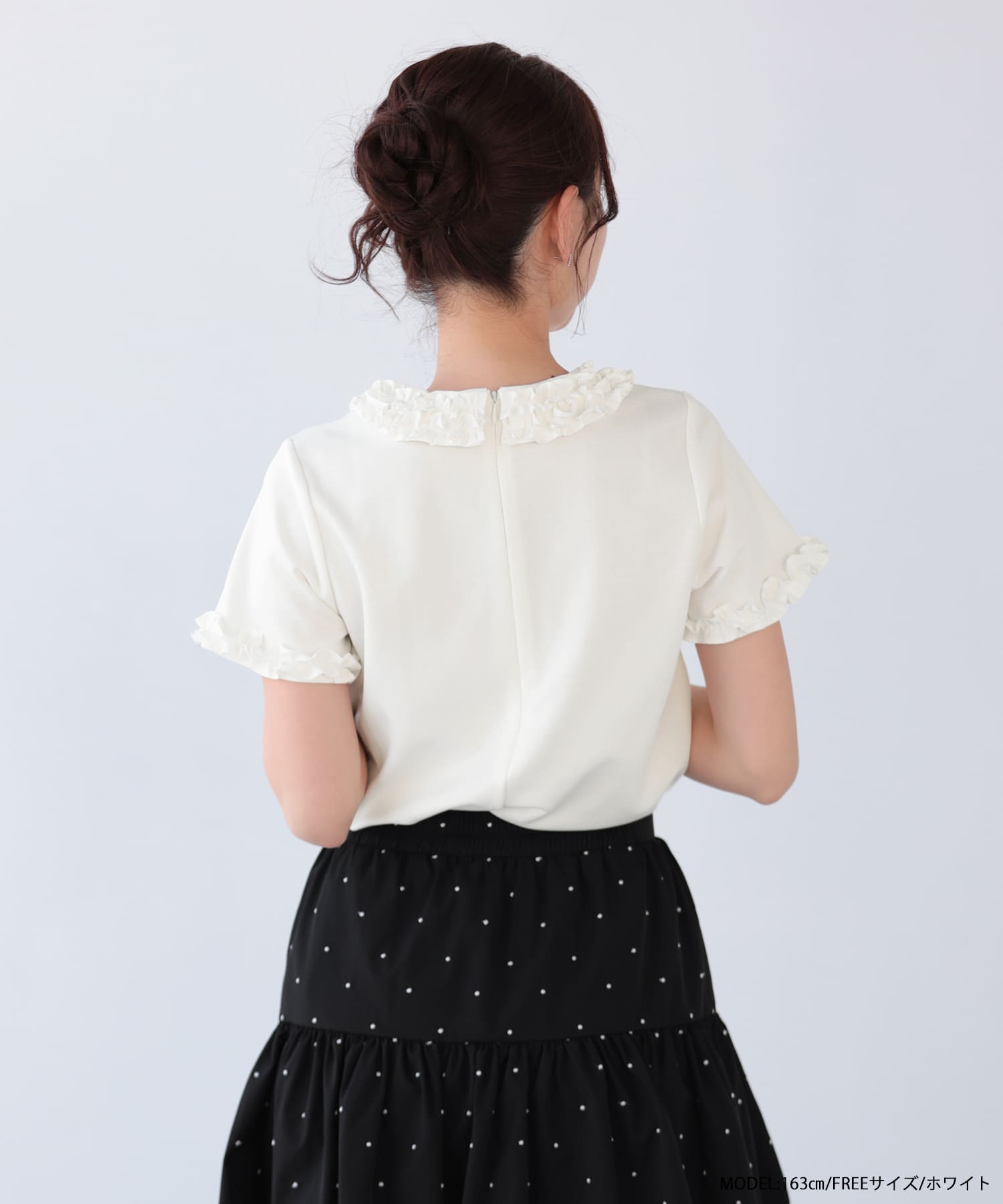 フリルカラートップス 2025 TITTY&CO. spring collection ~Fluer de Miel~ やわらかな春の光
