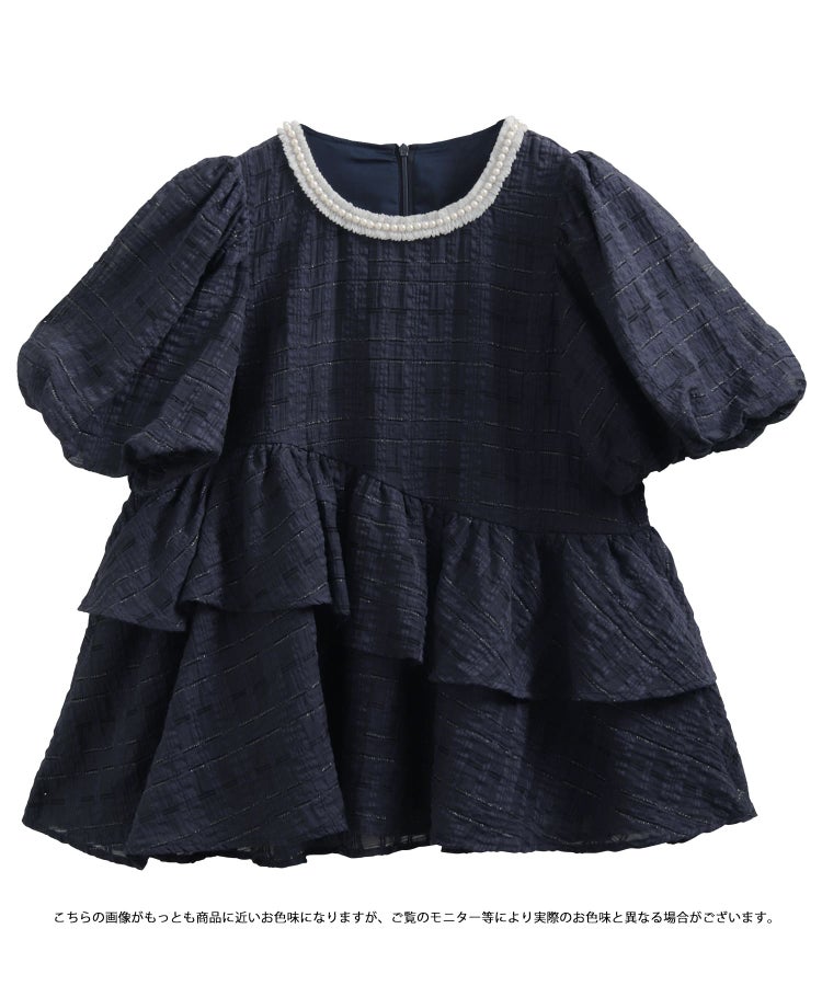 シアーチェックパールネックレストップス【宅配便】 | Fit more