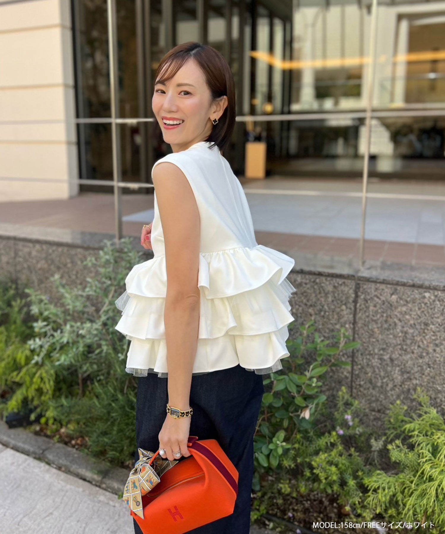 ayu＆kanaコラボ！ハートネックフリルペプラムトップス【即納】【宅配