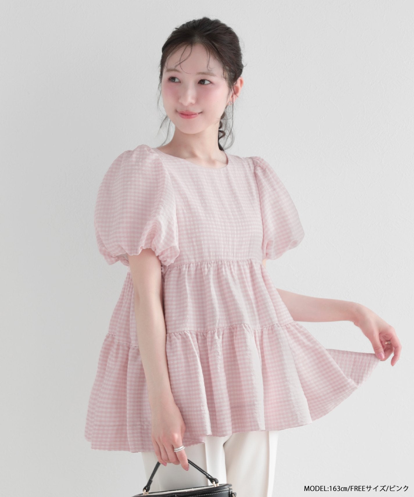 チェックティアードトップス【予約7/10～順次発送】【宅配便】 | Fit more