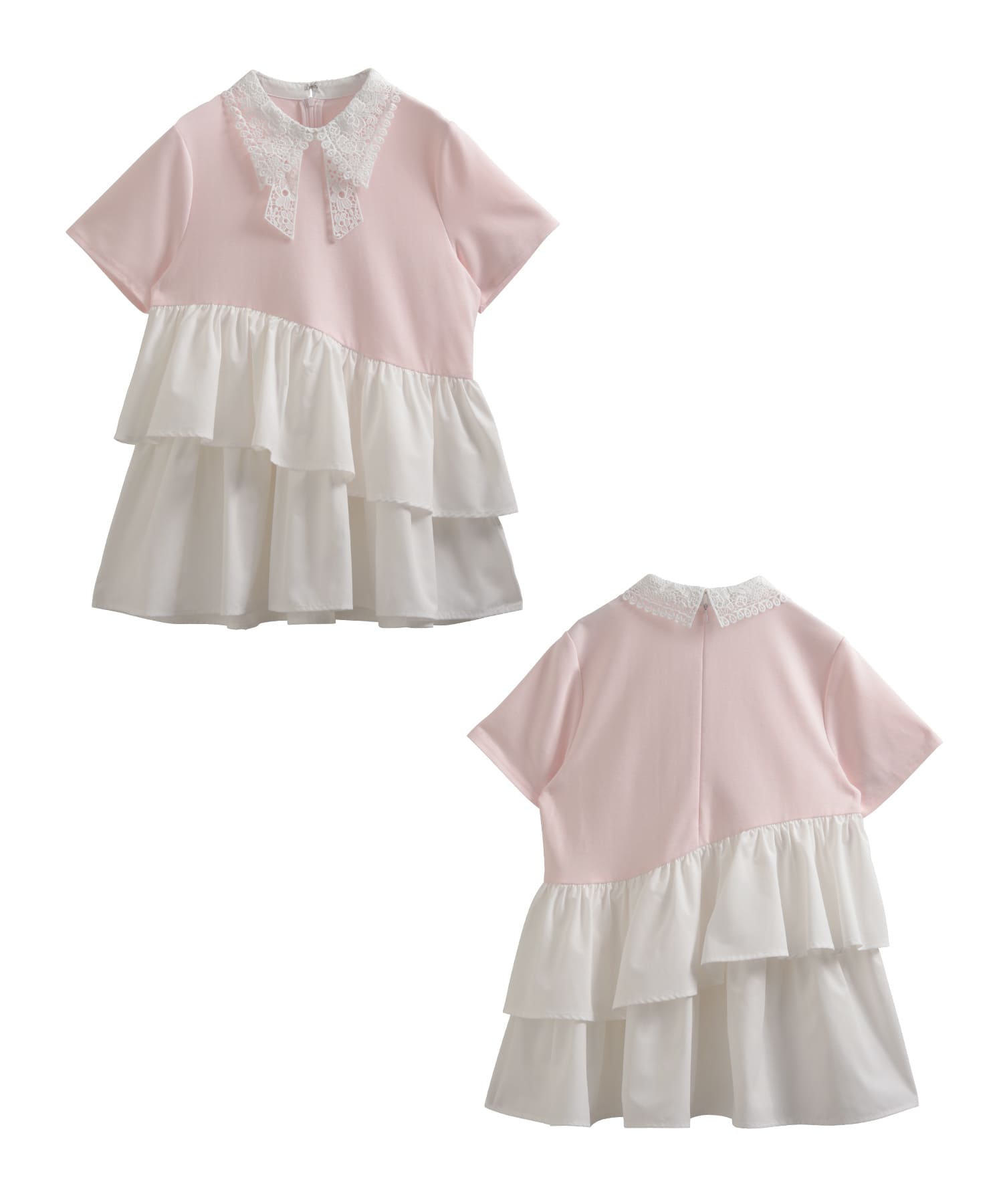 アシメ切替バテン襟Tシャツ【宅配便】 | Fit more
